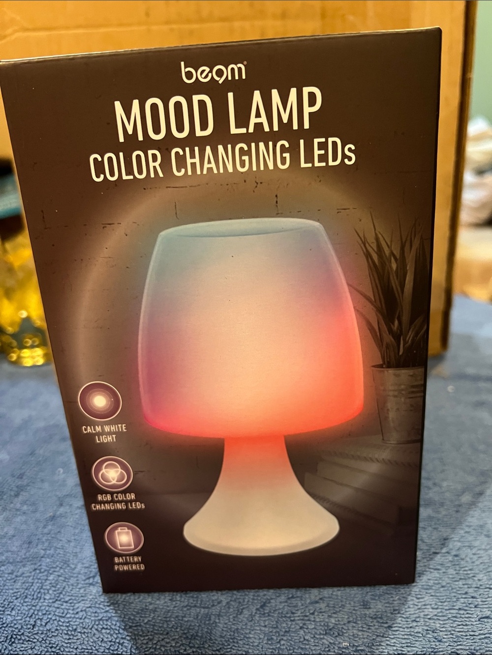 Mood Lamp Color Changing LED Table Lamp - White (Multicolor)